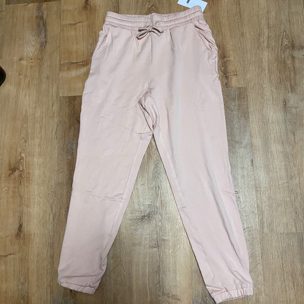 Blush pink joggers